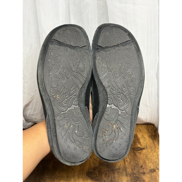 Tatami by Birkenstock Men's 41 Leather Loafers Black Comfort Slip On Moc Toe - Picture 8 of 10